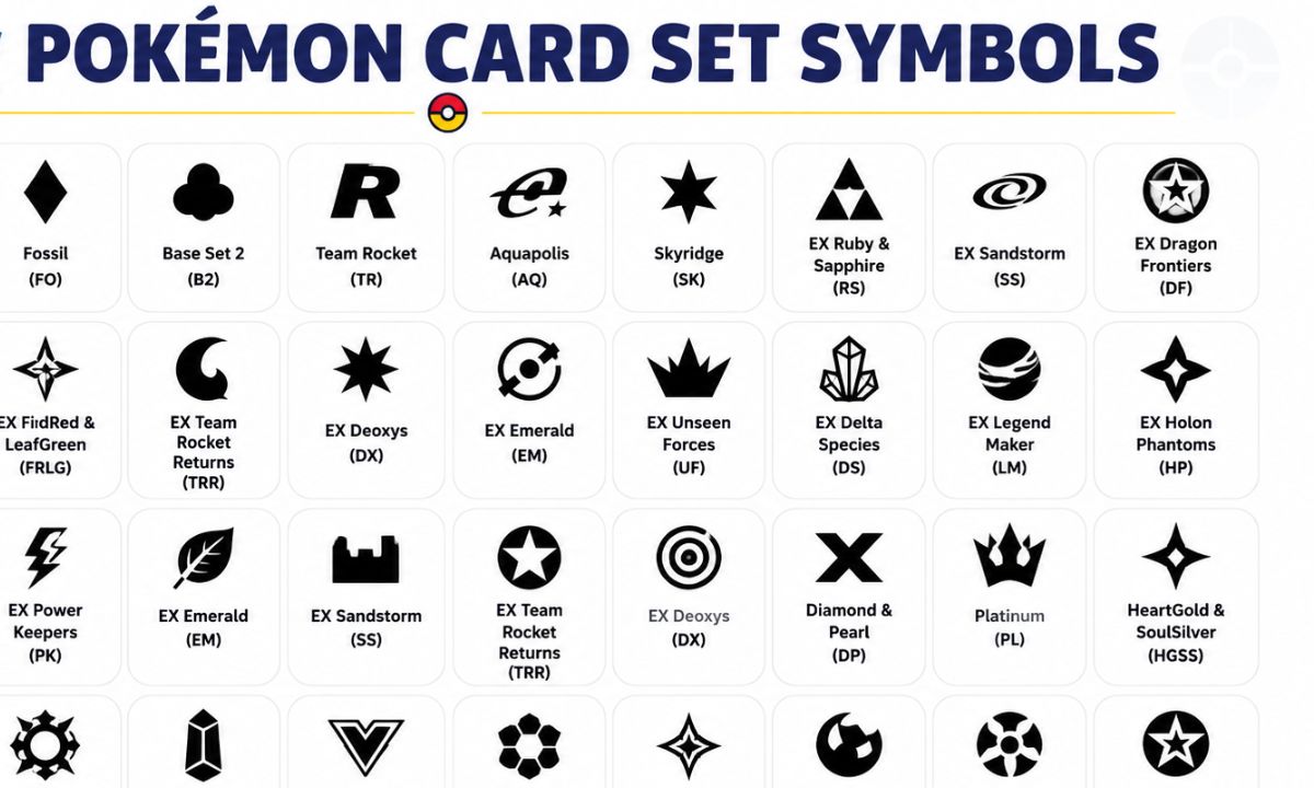 25+ Pokémon Card Set Symbols | How to Identify Every Expansion Fast