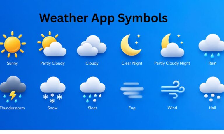 37+ Weather App Symbols | Decode Hidden Meanings Behind Every Forecast Icon