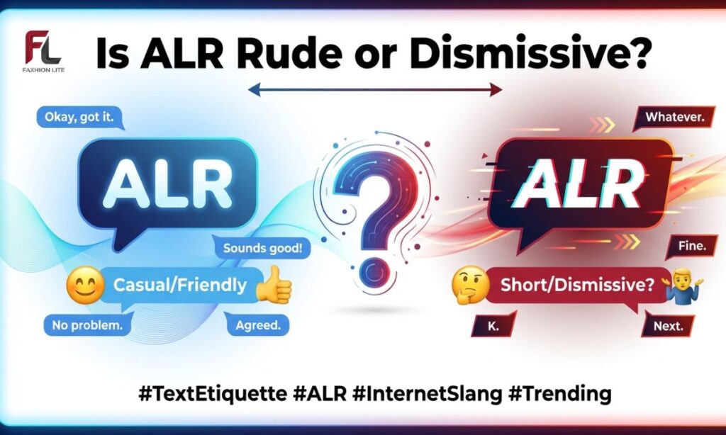 Is ALR Rude or Dismissive?