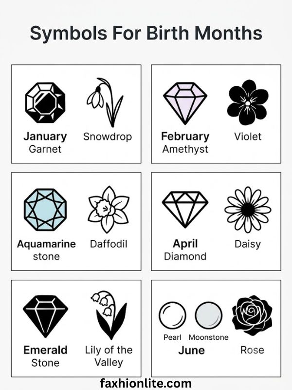 Symbols For Birth Months
