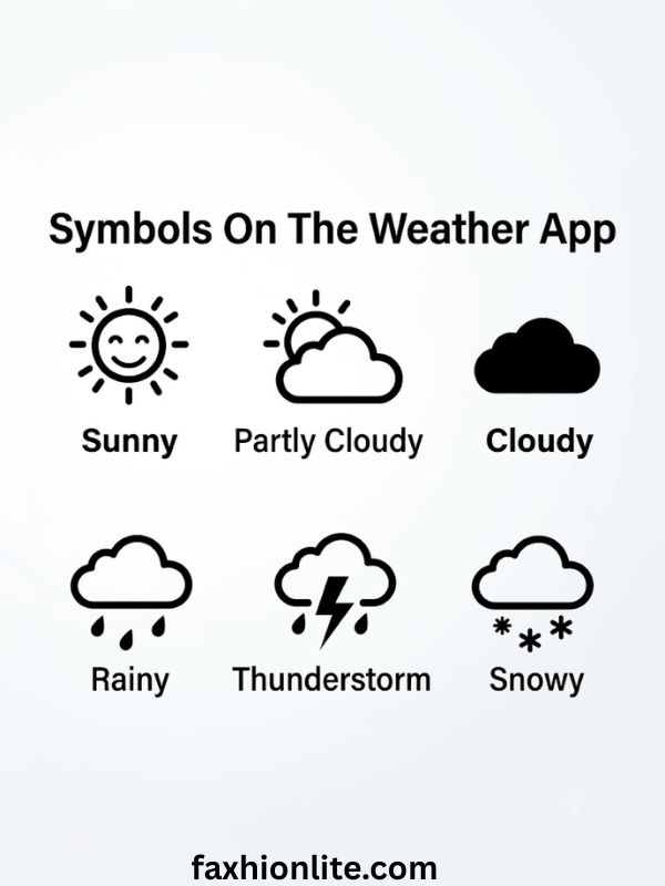 Symbols On The Weather App