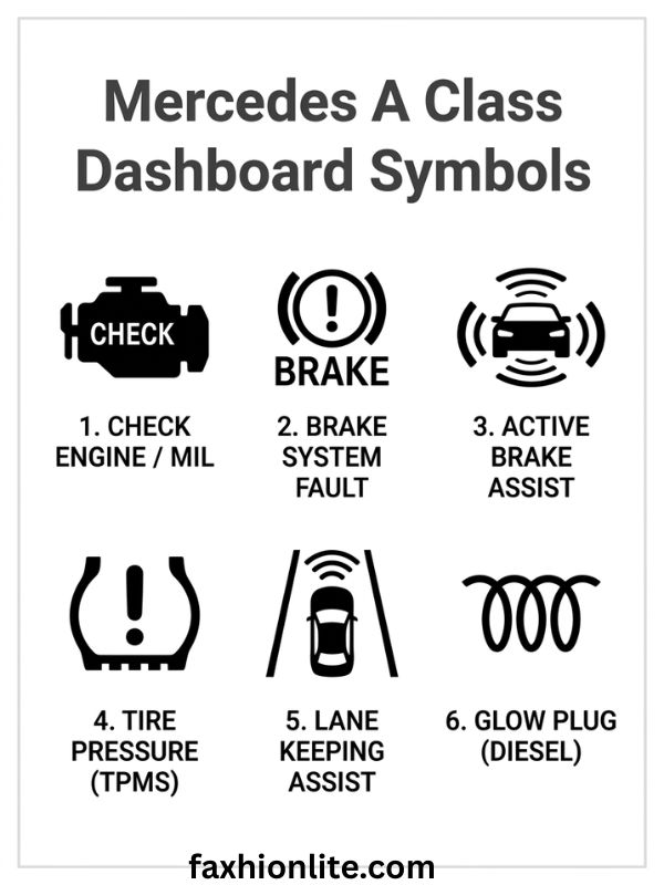 Mercedes A Class Dashboard Symbols