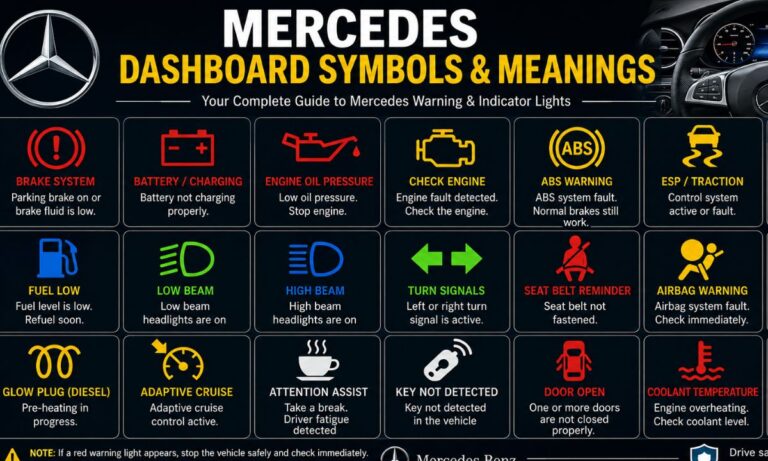 Mercedes Dashboard Symbols & Meanings: A Simple Guide Every Driver Needs