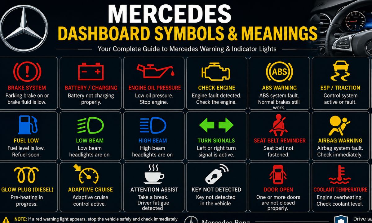 Mercedes Dashboard Symbols & Meanings: A Simple Guide Every Driver Needs
