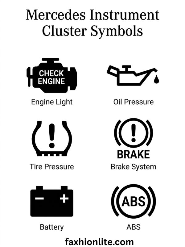 Mercedes Instrument Cluster Symbols