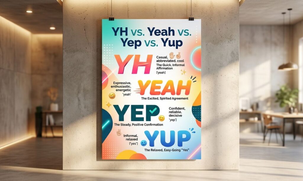 YH vs. Yeah vs. Yep vs. Yup